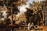 Garden Scene On The Broganza Shore, Rio De Janeiro by William Havell